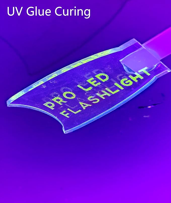 395nm UV Flashlight, Mini Ultraviolet Flashlight Detector for Pet Urine Stains, Small Black Light Flashlight for UV Glue Curing, AC Leak Detection & Scorpion, Rocks & Scorpions Finder