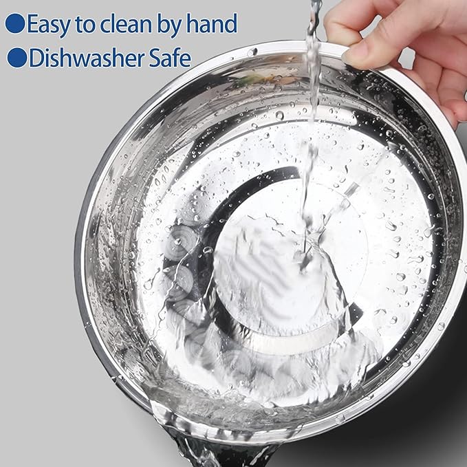 kathson 8 Pcs Stainless Steel Cat Food Bowls, Replacement Whisker Relief Cat Metal Dishes, Shallow Wide Cat&Dog Food and Water Bowl Suitable for Pet Feeding Stand, Dishwasher Safe (9.44 Inch Dia.)