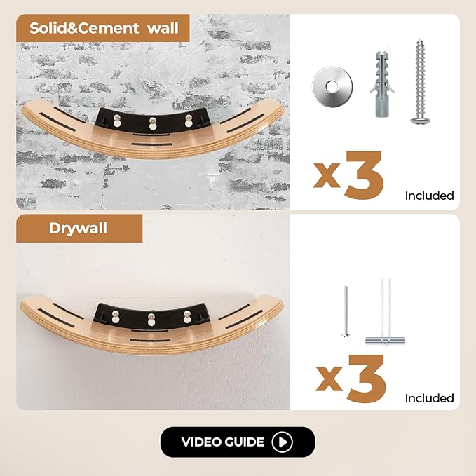 Cat Wall Shelves,Cat Wall Steps and Perch,Stairs,Ladders,Nest,Bed,Modern Wooden Floating Climbing Furniture for Hopping and Sleeping,with Scratching Cushion（Perch）