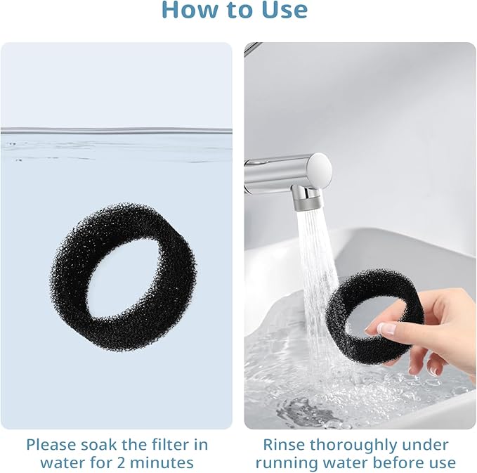 8 Pack Foam Filters Sponge Compatible with SMA-800 Water Pump for Cat Water Fountain, Foam Filter Replacement (8 Sponge) (8 sponge)