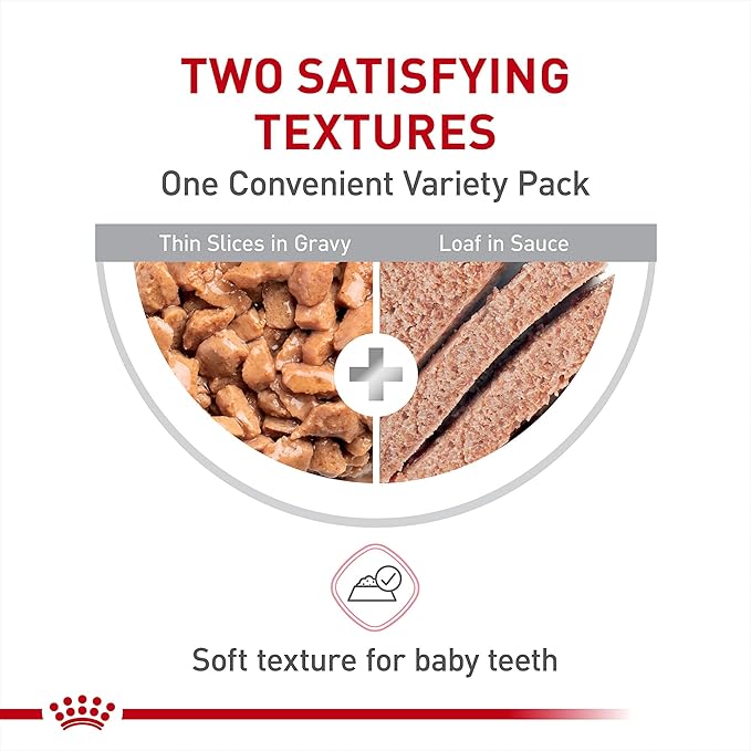 Royal Canin Feline Health Nutrition Kitten Wet Food Variety Pack, 12 Pack, 2 Varieties, 3 oz Cans