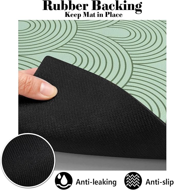 Dog Food Mats for Floors Absorbent, Pet Cat Food Mat - Quick Dry Dog Mat for Food and Water Boho Pet Supplies