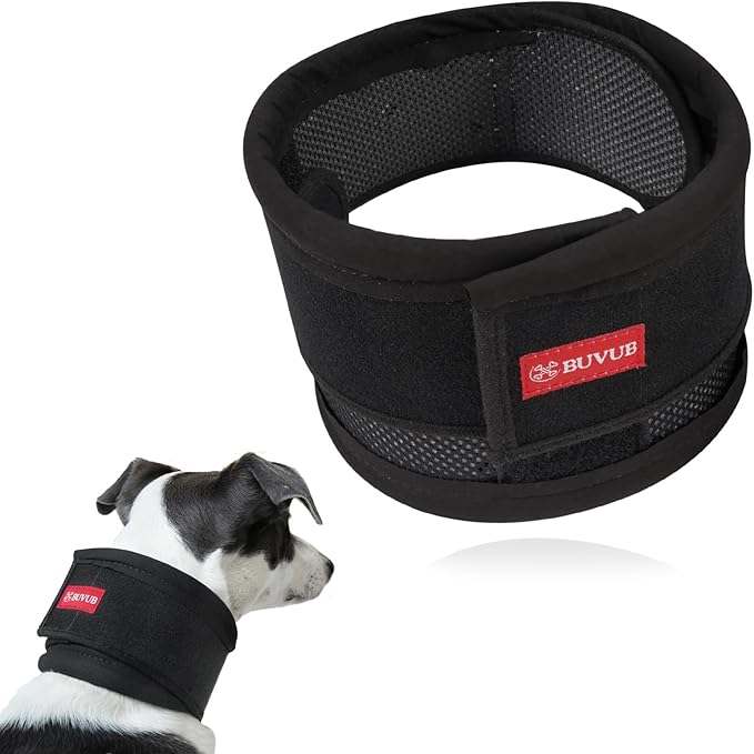 Adjustable Dog Neck Brace for Neck Pain & Injury Relief - Soft & Comfortable Support Collar for Dogs for Recovery After Surgery or Injury(Large)