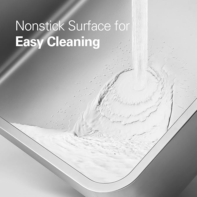 Zarler XXL Stainless Steel Litter Box for Cats, Extra Large Metal Cat Litter Box with Lid, High Sided Non-Stick Design, Leak Proof and Rust Resistant, 28 x 20 x 13 Inches, Black