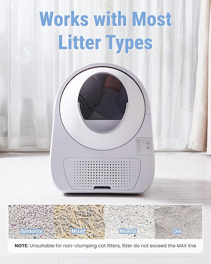 CATLINK Automatic Self Cleaning Cat Litter Box for Multiple Cats, Large Capacity with Advanced Odor Control, Versatile Litter Compatibility, Mat & Garbage Bag for Cats 3.5-22 lbs