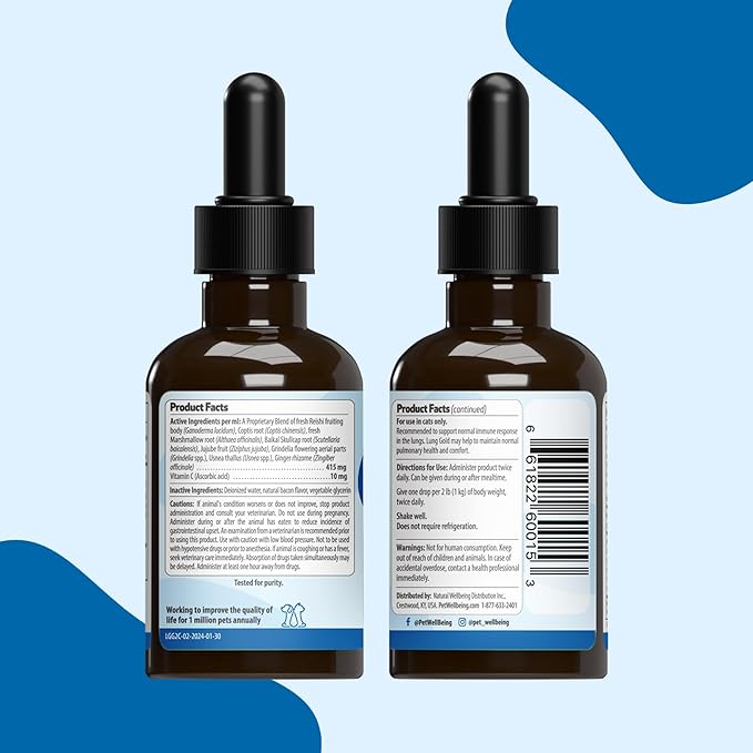 Pet Wellbeing Calming Care for Cats - Calm Support, Relaxed Nervous System, Emotional Balance, Adaptogens, Ashwagandha, Holy Basil - Veterinarian-Formulated Herbal Supplement 2 oz (59 ml)