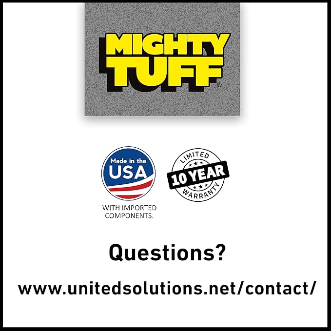 Mighty Tuff 13 Gallon, 54 Lbs Capacity, BPA-Free Pet Food Storage Container with Rolling Dolly on Wheels and Perfect Portion Scoop, Mobile Solution for Air-Tight Pet Food Storage