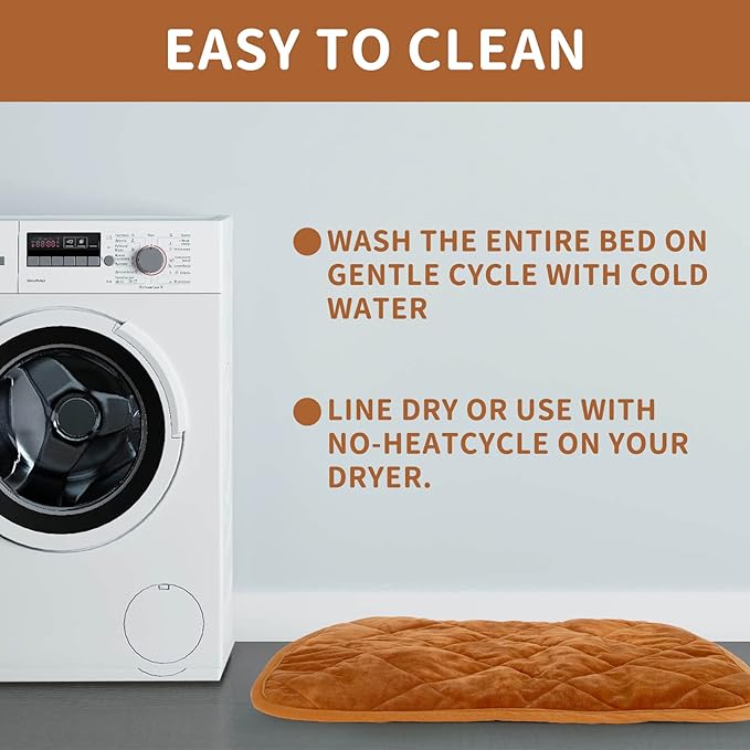 NAMOTEK Self-Warming Cat Bed Indoor/Outdoor Super Soft Self Heating Pet Mat Washable Thermal Pad for Cat & Dog 29x19.6 inch