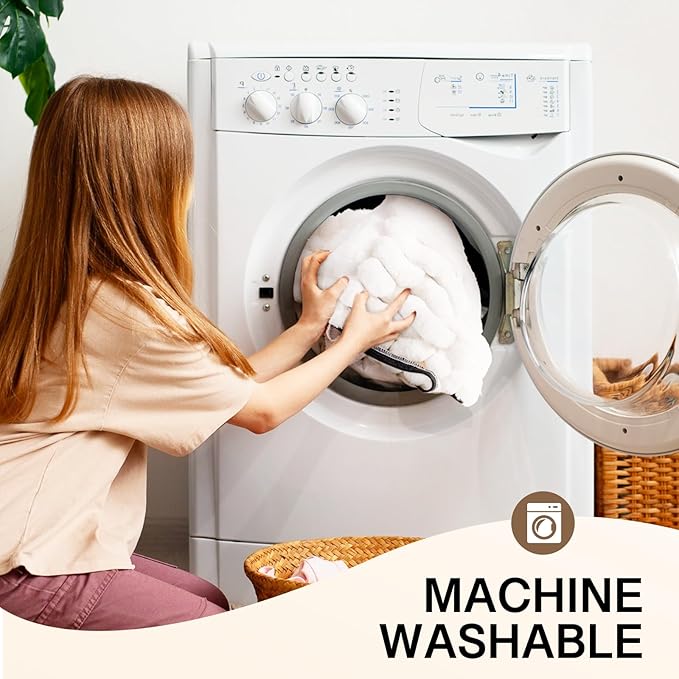 MEWOOFUN Dog Bed for Medium Dogs, Washable Large Cat Beds for Indoor Cats, Donut Pet Bed for Dogs and Cats with Anti-Slip Bottom (Camel, 27"x27"x10")