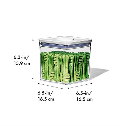 OXO Good Grips Pet POP Container – 2.8 Qt/2.6 L |Ideal for up to 3lbs of Dog Food or 2lbs of Cat Food | Airtight Storage Container | BPA Free (Pack of 8)