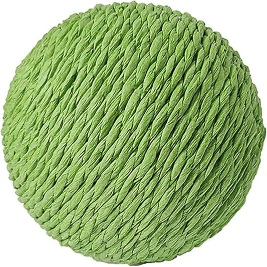 Extra Large 4-Inch Sisal Cat Ball Toy (Green)
