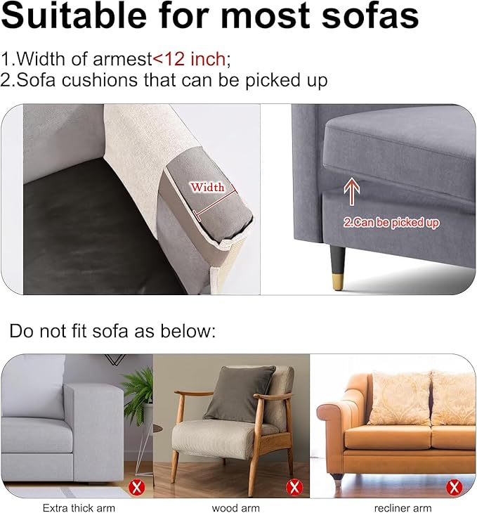 Cat Scratch Sofa Protector,23.6inch L*19.6inch W Cat Scratch Furniture Protector Pad, Couch Arm Sheild with Natural Sisal for Protecting Couch Sofa Chair Furniture(Beige/Left Handed)