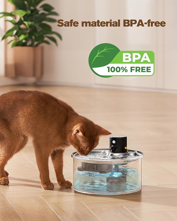 Cat Water Fountain Filters: Pet Water Dispenser Filter Replacement 24 - Packs of Cat Fountain Filters (12 Carbon Filters + 12 Sponges) Multiple Filtration Please Replace it Every 2-3 Weeks