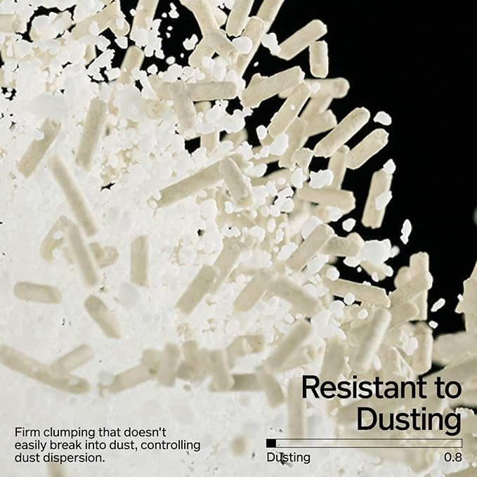 pidan Cassava Cat Litter with Tofu Litter clumping,Odor Control,Plant-Based Natural Ingredients,Ultra Absorbent and Fast Drying,Low Dust,Scented (5.3lb×2bags)