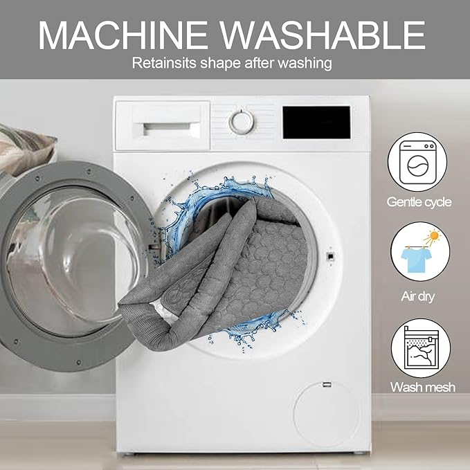 Dog Bed Mat - Washable Pet Furniture Protector with Anti-Slip Bottom for Small Dogs and Cats(Dark Gray)