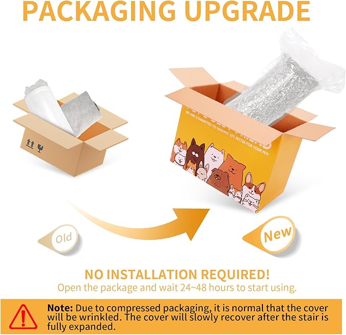 Topmart High Density Foam Pet Steps 2 Tiers,11.8" High,Non-Slip Dog Stairs,Soft Foam Dog Ramp Ladder,Best for Injured,Older Cats,Pets with Joint Pain,Suitable for Low Sofas,Stairs,Lower Place