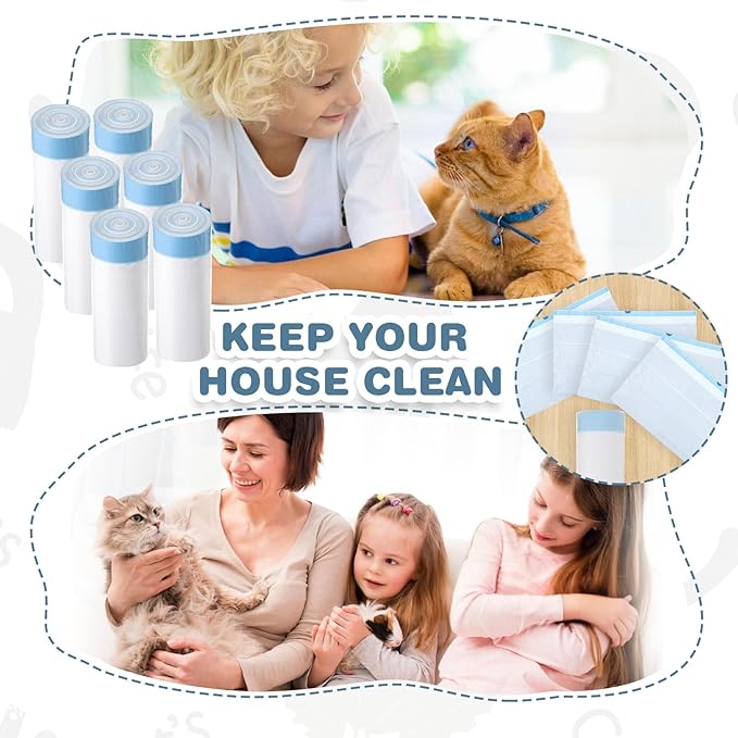 160Pcs Robot Litter Box Bags with Drawstring, Extra Thick Self Cleaning Kitty-Litter Bags Liners, Heavy-Duty Cat Litter Liner Bag for Family（25x15.7in, Blue）