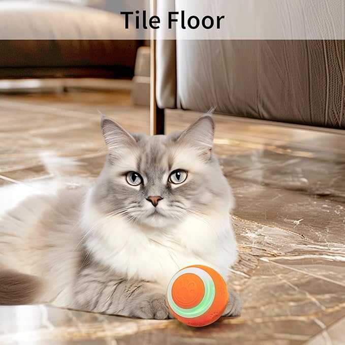 SEALON Electric Interactive Cat Toy Ball,Indoor Cat Play Ball, Suitable for Cats Over 6 Months for Exercise, Weight Loss, and Fun