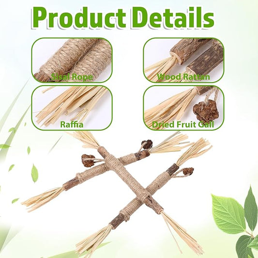 Silvervine Sticks for Cats 8 Pack Natural Cat Chew Toy Teeth Cleaning Edible Matatabi Dental Care Kitty Chew Sticks Catmint Cat Nip Treat Stick for Bored Indoor Kitty Calm Anxiety and Stress