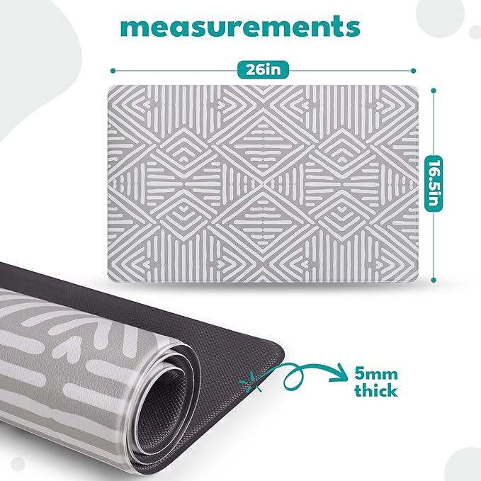 NALALAS Large Dog Mat for Food and Water, Cat Feeding Mat | Large Waterproof Dog Bowl Mat | Non-Slip Pet Food Mat for Floors | Pet Mats for Food and Water | Easy to Clean