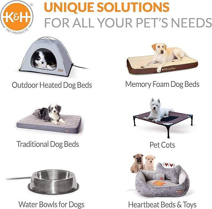 K&H Pet Products Self-Warming Dog Crate Mat, Machine Washable, Mocha Large 25 X 37 Inches (Pack of 2)