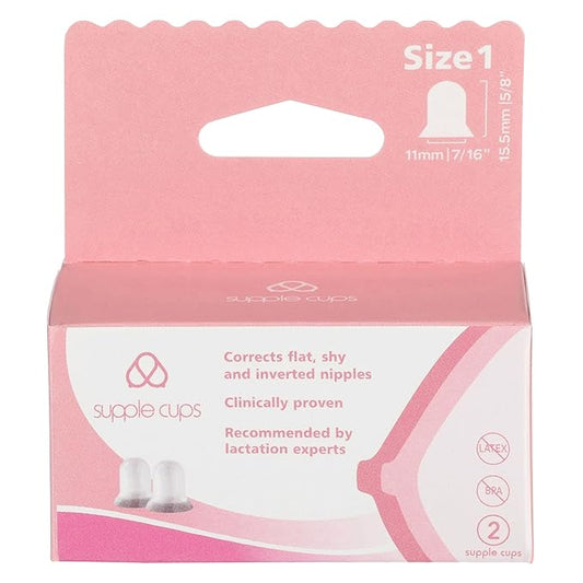 Supple Cups for Flat, Shy and Inverted Nipples (Size 1)