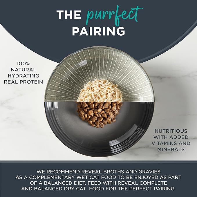 Reveal - Grain Free | Wet Canned Cat Food | 2.47oz - 24 Pack - Premium Nutrition, 100% Natural, No Additives, and Limited Ingredients (Tuna with Salmon in Broth)