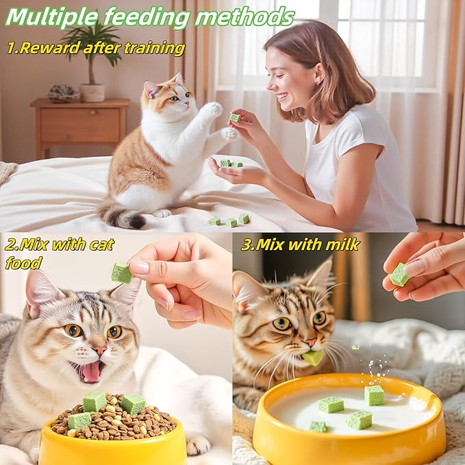Cats Grass Treats 60g/2.12oz Catnip Toy Fish Oil Freeze Dried Chicken Cat Food Hairball Removal Kitten Chew Snack Cleaning Teeth Kitty Dental Care Indoor Kitten Edible Grass Stick Lickable