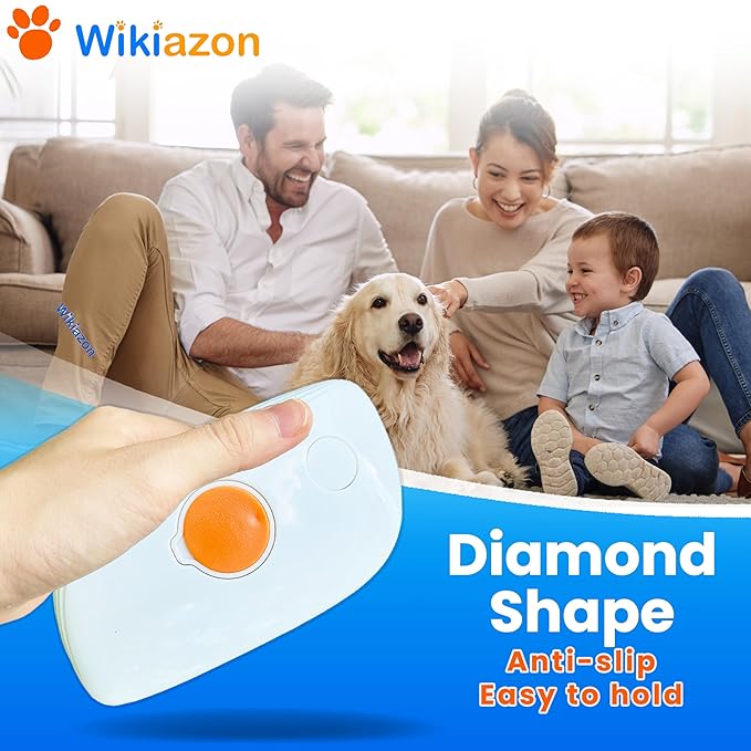 Pet Steam Brush For Cat & Dog - Pets Spray Hair Removal Comb - Cats Indoor Shedding & Grooming Mist Tool - Water Steamer Brushes for Long & Short Haired Dogs - Spritz Defur Comb (Orange)