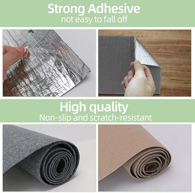 Cat Scratch Mat 120"x15.8",Cat Scratch Carpet Trimmable Self-Adhesive Cat Scratch Pad,Decorative Cat Tree Shelf，Cat Wall，Cat Scratching Post,Cat Couch Protector(Grey)