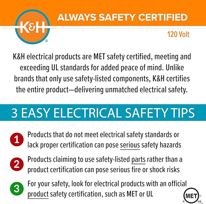 K&H Pet Products Heated Cat Bed Pad for Indoor Cats, Thermo-Kitty Mat Calming Warm Pet Heating Pad for Inside Pets, Machine Washable, Waterproof Heater, Safety Listed - 12.5 X 25in Gray