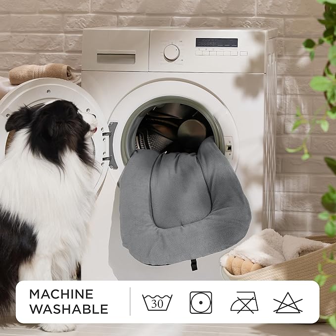 Bedsure Washable Dog Crate Pad for Extra Large Dogs, Anti-Slip Puppy Kennel Dog Bed for Crate - Ultra Soft Fleece Flat Thin Pet Mat (Not Chew Proof), Light Grey XXL 47"x29"