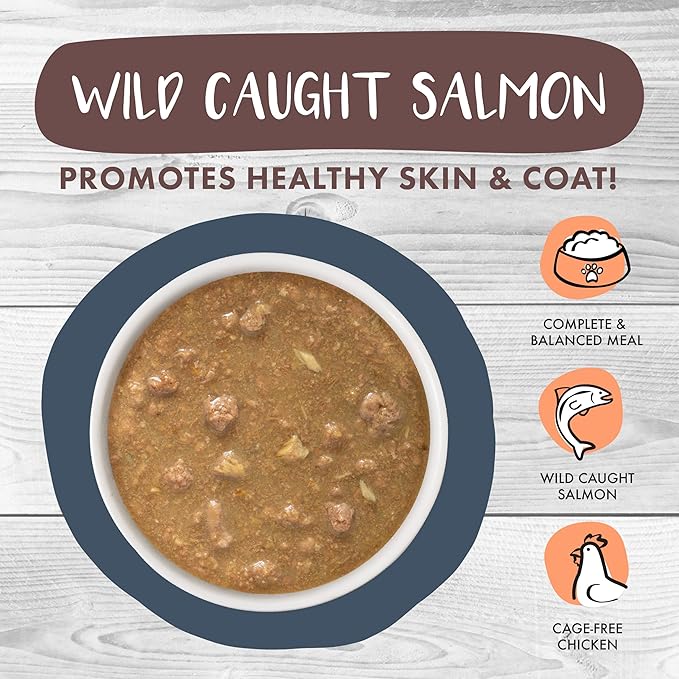 Weruva Classic Cat Stews!, Goody Stew Shoes with Chicken & Salmon in Gravy, 5.5oz Can (Pack of 8)