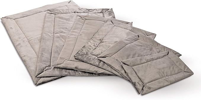 K&H Pet Products Self-Warming Dog Crate Pad, Small Self Heated Dog & Cat Bed Mat, Portable, Machine Washable, No Electric Needed, Adjustable Fit, Non-Slip Bottom - Small 25 X 20in Gray