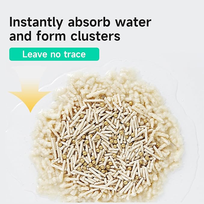 KERES Clumping Cat Litter - Odor Control, Dust-Free, Ultra Absorbent and Flushable, Free & Clean Unscented Tofu Cat Litter, Low Tracking, Safe & Natural (5.07lb*2bag)