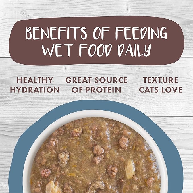 Weruva Classic Cat Stews!, Kettle Call with Beef, Chicken & Salmon in Gravy, 3oz Pouch (Pack of 12)