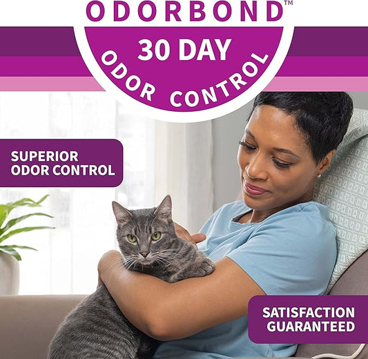 Litter Pearls Micro Crystals Unscented Non-Clumping Crystal Cat Litter with Odorbond, 7 lb, White, Clear and Blue Crystals (LPMC7)