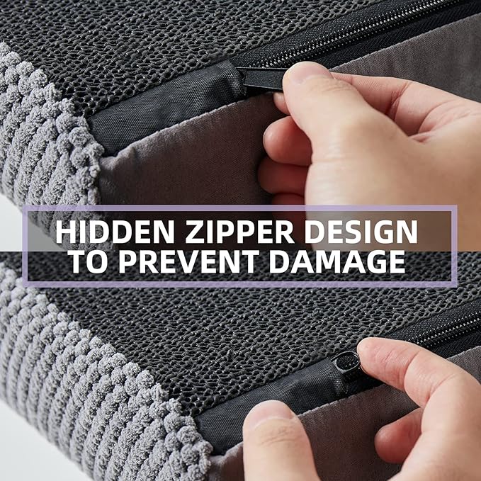 Chic Threads Dog Stairs for Small Dogs, 3-Step Dog Stairs for High Beds and Couch, Pet Steps for Small Dogs and Cats，Non-Slip Stable Indoor Dog Steps