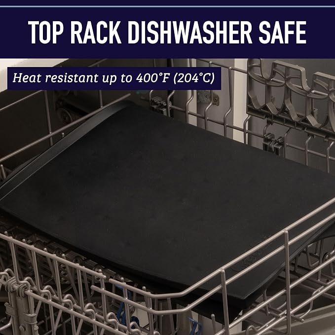 Leash Boss Dog Food Mat – Waterproof Silicone Pet Feeding Mat with Raised Edges for Dogs & Cats, Non-Slip Placemat for Food & Water Bowls,Spill-Proof Floor Protection,Easy to Clean(Grey,S-18" X 11")