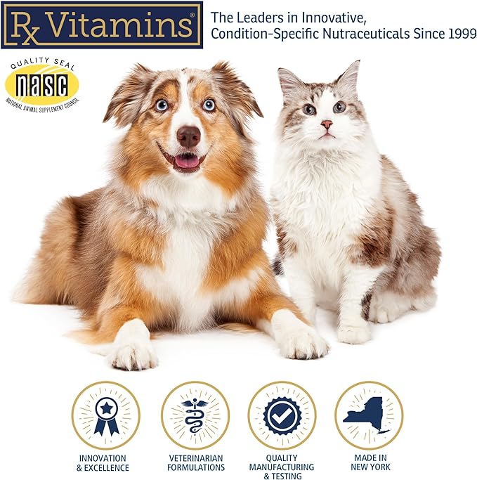 Rx Vitamins Onco Support - Dog & Cat Immune Support Supplement with Milk Thistle, Spirulina, Kelp Powder - Aids in Gut Health and Digestive Support - 300g