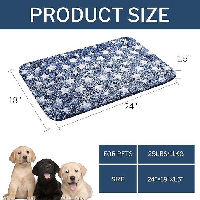 Dog Bed Mat – Soft & Comfortable Dog Kennel Pad for Crate – Durable Crate Bed & Mat for Dogs & Cats – Ideal for Crate, Kennel, and Home Use