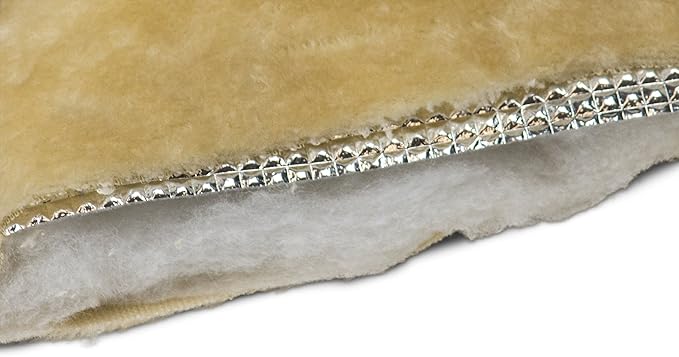 Furhaven ThermaNAP Self-Warming Cat Bed for Indoor Cats & Small Dogs, Washable & Reflects Body Heat - Quilted Faux Fur Reflective Bed Mat - Gray, Small