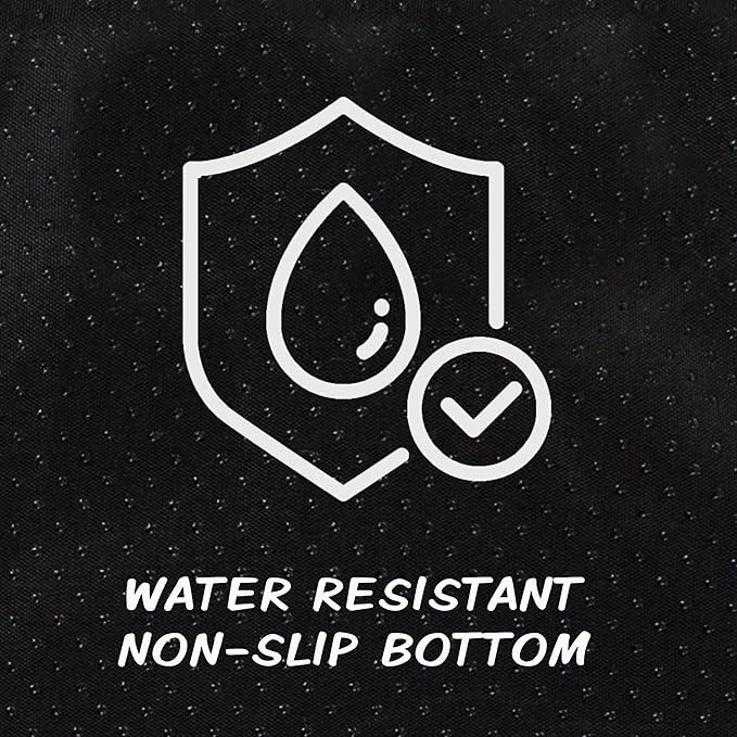 PETMAKER Waterproof Dog Bed - 2-Layer Memory Foam Pet Pad with Removable Machine Washable Cover - 44x35 Crate Mat for Dogs or Puppies (Gray)