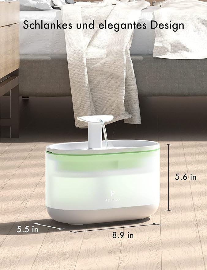 PETLIBRO Cat Water Fountain, 71fl oz/2.1L Ultra Quiet Pet Water Fountain for Cats Inside, BPA-Free, Two Flow Modes,Visible Water Level Dog Water Dispenser, Upgraded Cat Water Bowl with 4 Large Filters