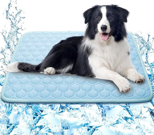 Upgrade Self-Cooling Mat for Dogs & Cats - Washable Pet Cooling Pad, Foldable Dog Cooling Mat Pet Cool Blanket for Indoor or Outdoor