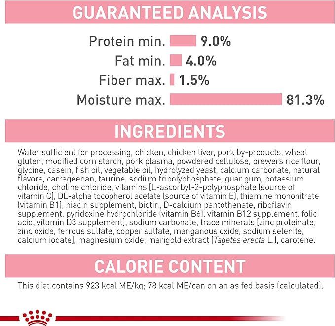 Royal Canin Feline Health Nutrition Mother & Babycat Ultra Soft Mousse in Sauce Canned Cat Food, 3 oz can (24-count)