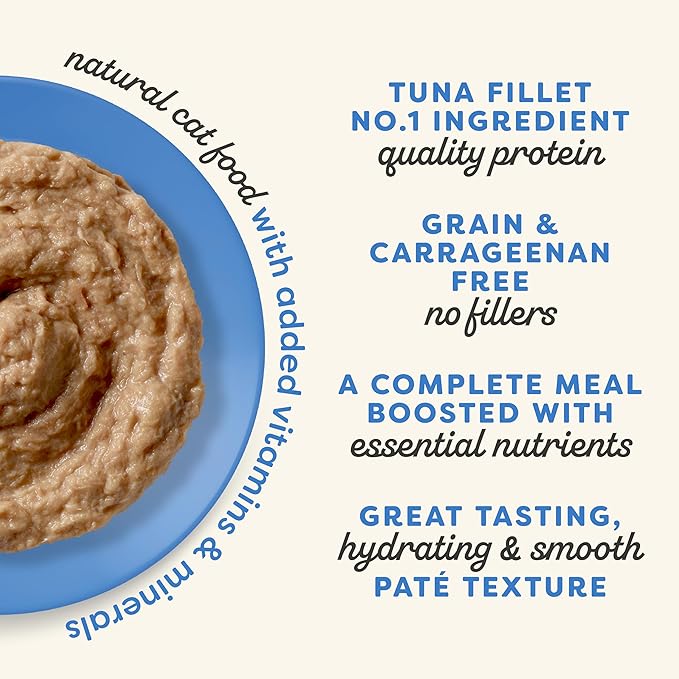 Applaws Vitality Wet Cat Food Paté, Natural Canned Cat Food, Wet Food for Cats with Added Vitamins and Minerals, Grain Free, Carrageenan Free, Fish Variety Selection Paté (12 Count, 2.47 oz Cans)