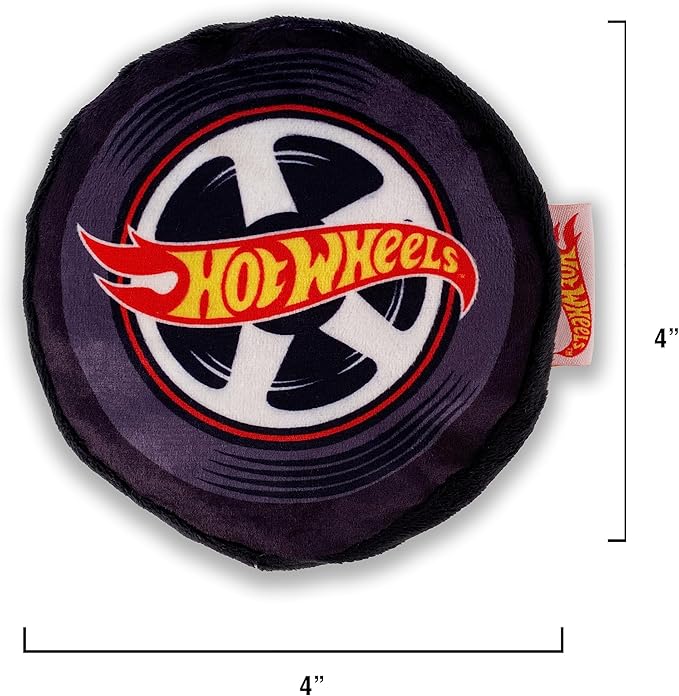 Hot Wheels Plush Car Pet Bed – Themed Blue Car Design for Dogs and Cats with Toy Steering Wheel and Tire