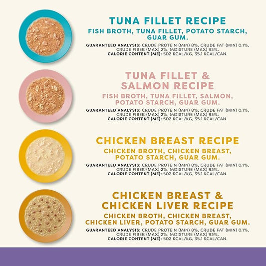 Applaws Natural Wet Cat Food in Gravy, Limited Ingredient Canned Wet Cat Food, No Additives, Made with Natural Ingredients, Variety Selection in Gravy Cans (24 x 2.47oz Cans)