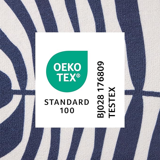 TOWN & COUNTRY LUXE CuddleTown Matisse Everwash® Pillow Pet Bed, Water Repellent Floor Pillow, Machine Washable Cover, Soft & Calming, Navy Blue, Small 28"x22"x4"